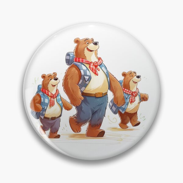 Item preview, Daddy Bear with 2 sons designed and sold by ArtchemyStudio.