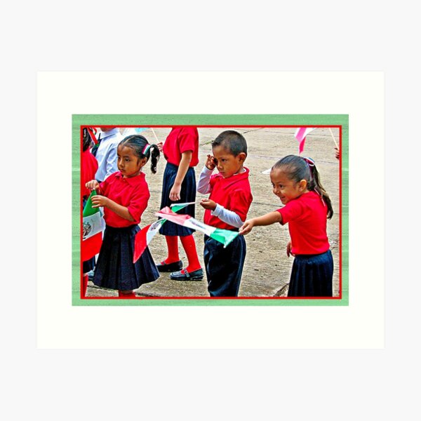Adorable Kindergarteners in a Parade Art Print