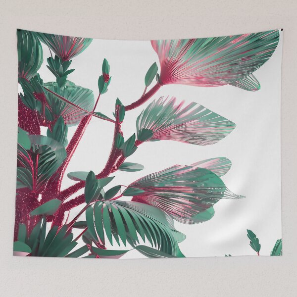 Item preview, Plants Green with Red Glimmering Highlights in Christmas Green and Red designed and sold by deniselynnimage.