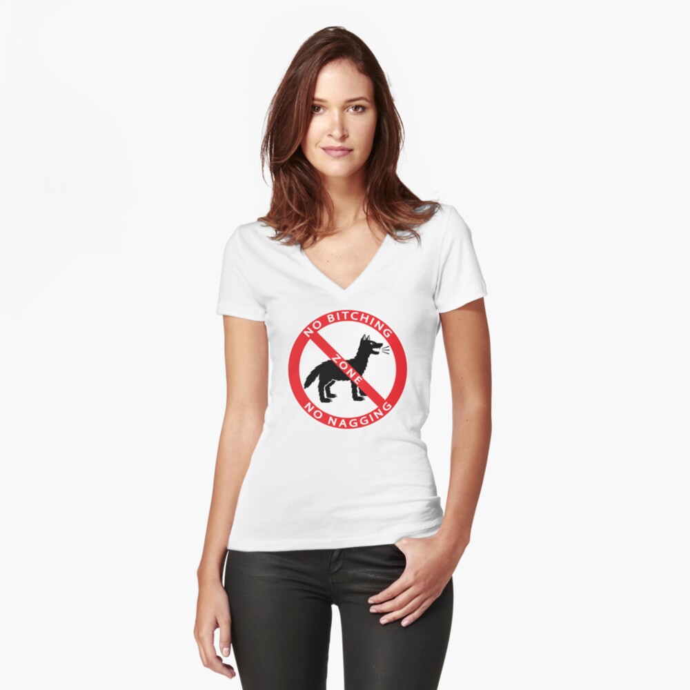 Item preview, Fitted V-Neck T-Shirt designed and sold by Catinorbit.