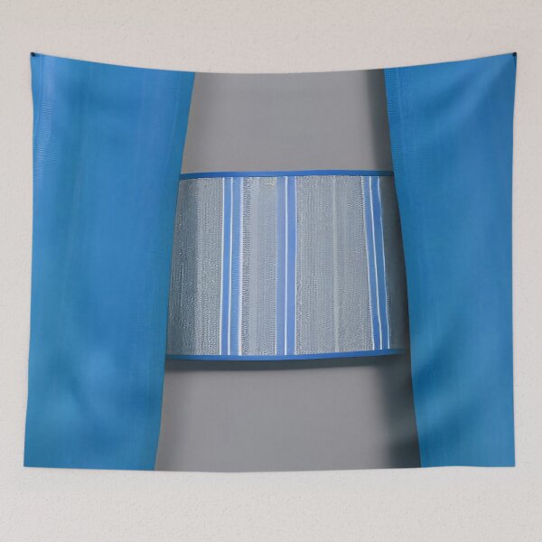 Item preview, Fabric Blue with Vertical Stripes  designed and sold by deniselynnimage.