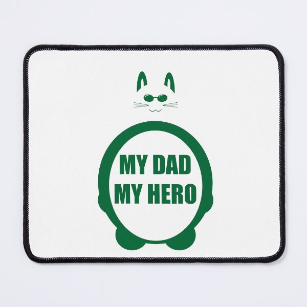 Item preview, BIG CAT WITH GLASSES MY DAD MY HERO designed and sold by csalvati77.