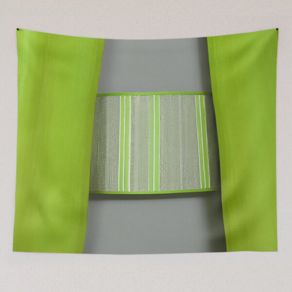 Item preview, Fabric Lime Green Vertical Stripes designed and sold by deniselynnimage.