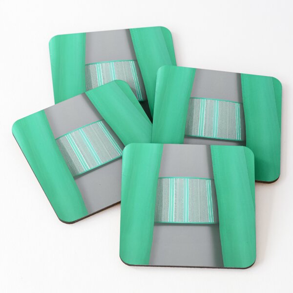 Item preview, Fabric Mint Green with Vertical Stripes designed and sold by deniselynnimage.