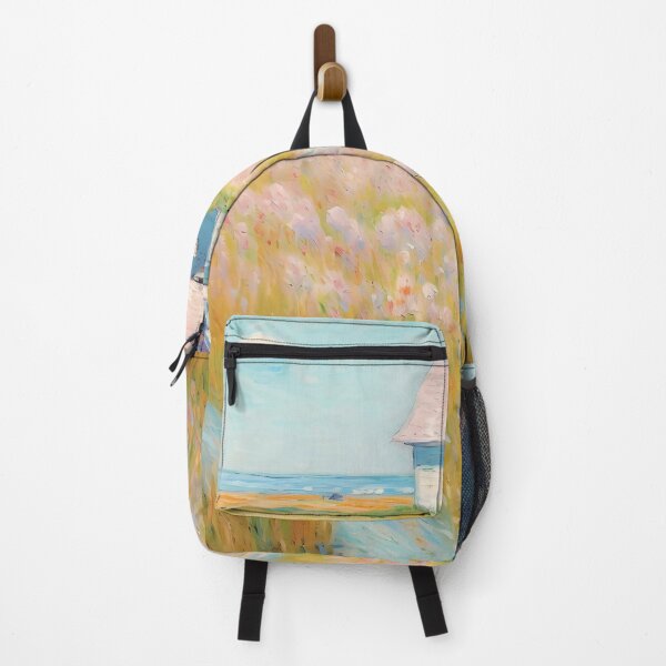 Item preview, pink wheat fields field cottages abstract decorative painting07 designed and sold by UnaWu533.
