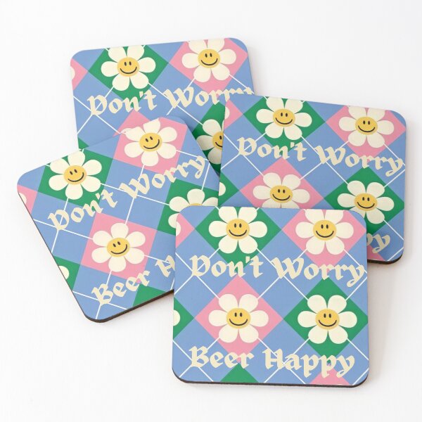 Item preview, Cheerful Daisy Delights: Don't Worry, Beer Happy designed and sold by Yolanda Bueno.