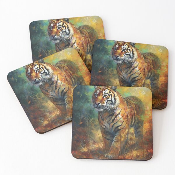 Item preview, Wildlife Wild Animals Unique Creatures Abstract Art Majestic Tiger designed and sold by MPCFICTION.