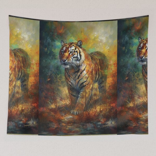 Item preview, Wildlife Wild Animals Unique Creatures Abstract Art Majestic Tiger designed and sold by MPCFICTION.