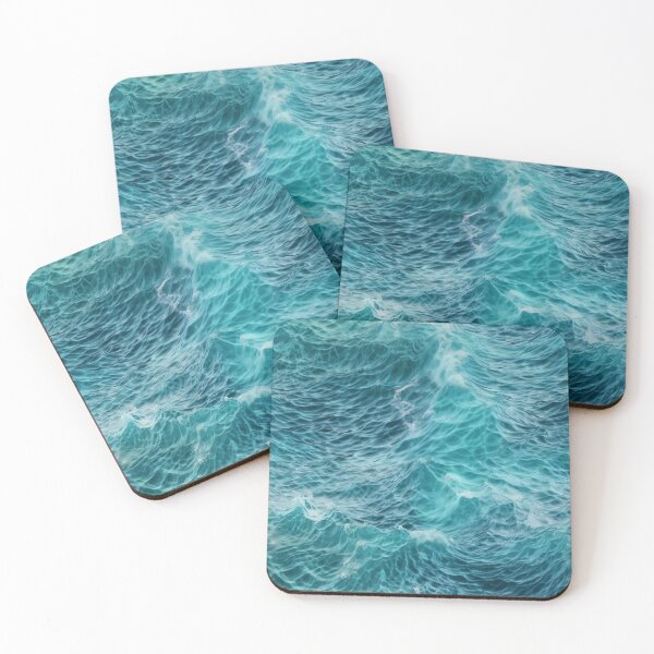 Item preview, Blue ocean waves aerial view designed and sold by CreativeJunglee.