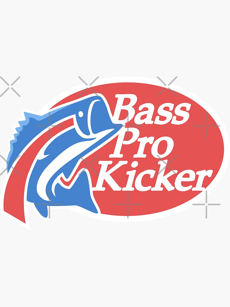 Bass Kicker Pop Art Buffalo Logo Design | Sticker