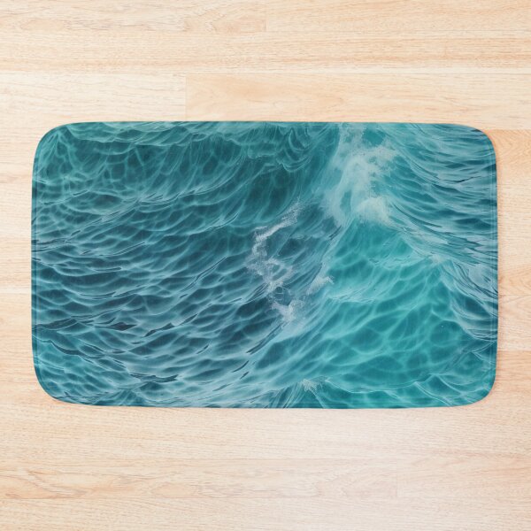 Item preview, Blue ocean waves aerial view designed and sold by CreativeJunglee.