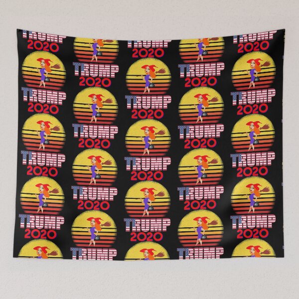 Item preview, 2020 Donald Trump silhouette Republican Redhat Witch Sunset funny sarcastic political design designed and sold by adfordakesha.