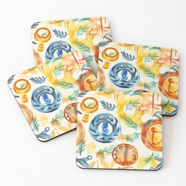 Item preview, Mythological Narratives: Vibrant Watercolor Pattern designed and sold by GiveMeMood.