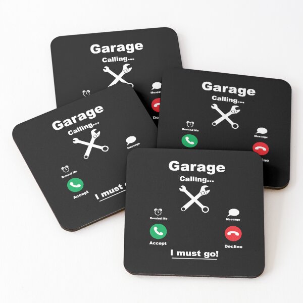 Item preview, Garage calling White text logo designed and sold by bafelmauk.