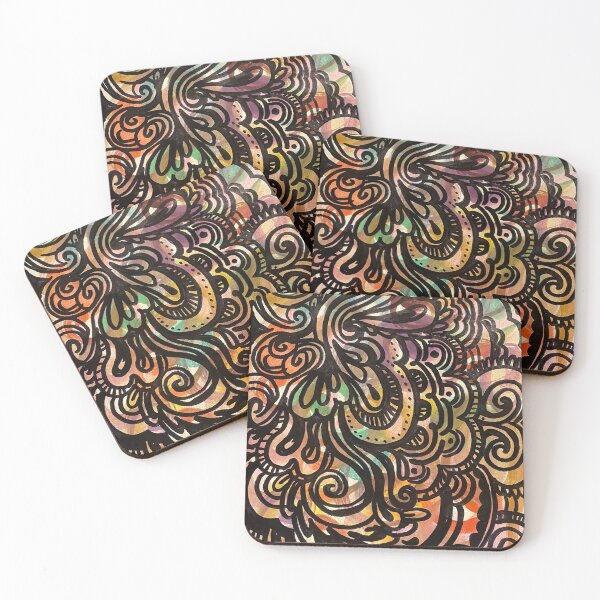 Item preview, funky multicolor doodle page designed and sold by Artsystuffy.