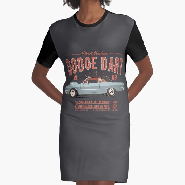 Dodge Dart Dragster Street Machine 1969 Graphic T-Shirt Dress