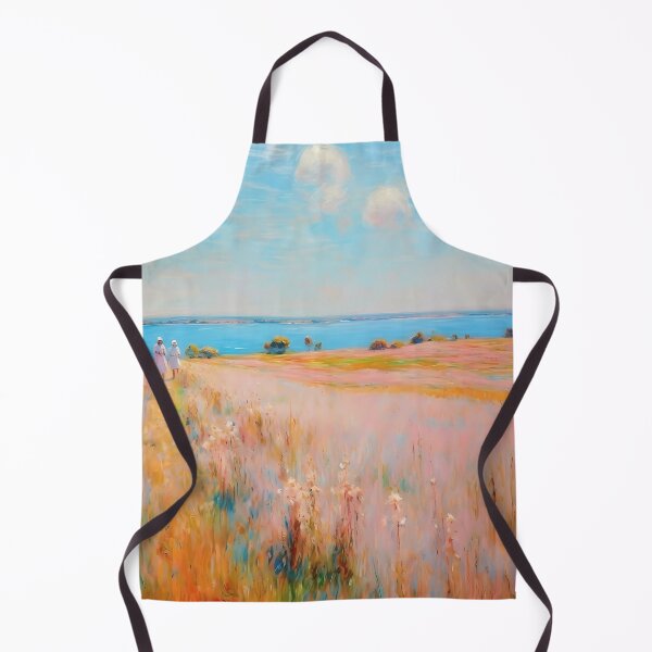 Item preview, pink wheat fields field cottages abstract decorative painting14 designed and sold by UnaWu533.