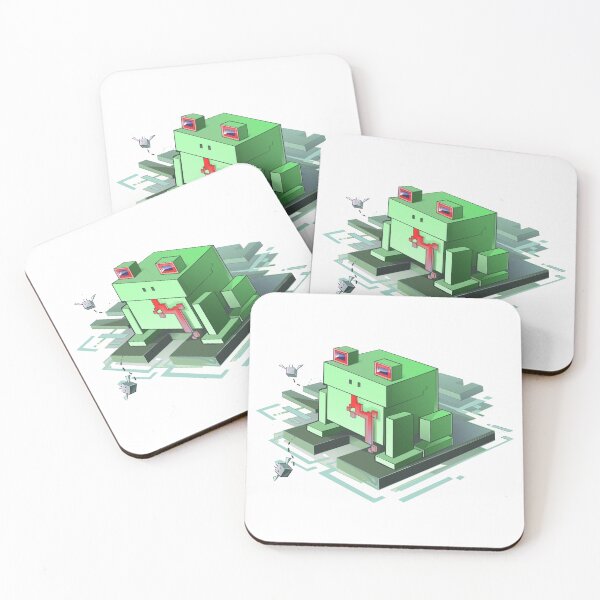 Item preview, Isometric Block Frog designed and sold by WormLasagna.