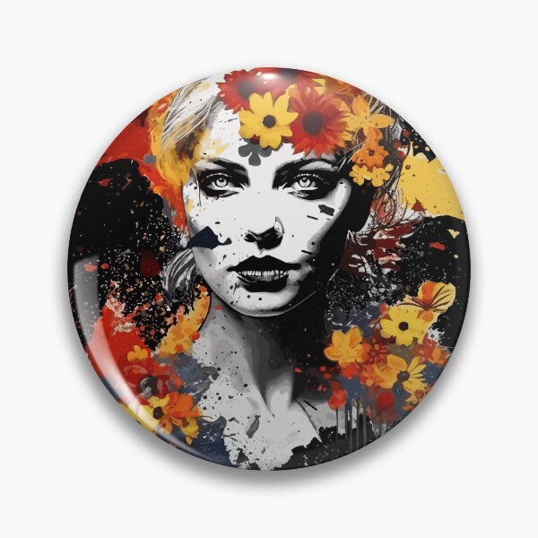 Item preview, Floral Illustration - Trash Polka Inspired - German woman designed and sold by brindled.