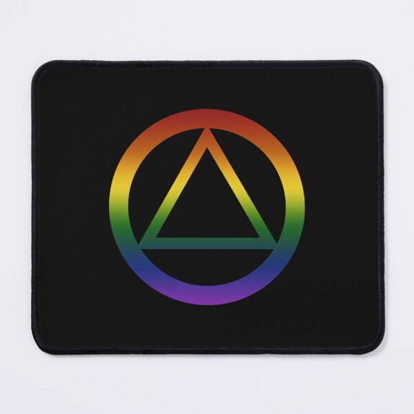 Item preview, Alcoholics Anonymous Rainbow Pride Symbol designed and sold by FeedmyDesigns.