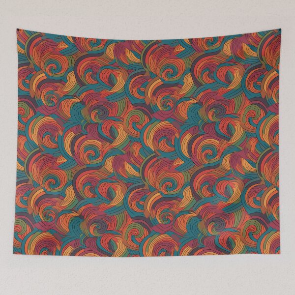 Item preview, Colorful Doodle Pattern with Swirls and Vibrant Colors designed and sold by GiveMeMood.