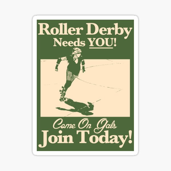 Item preview, Roller Girl Recruitment Sticker designed and sold by John Perlock.