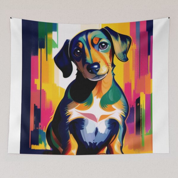 Item preview, Spirited Sausage - The Dachshund's Irresistible Charm designed and sold by StyleSyndicatio.