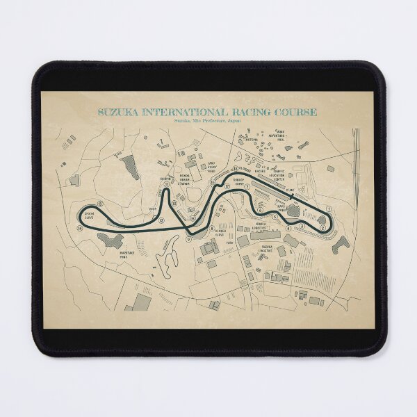 Aperçu de l'œuvre Suzuka International Racing Course (Parchment) créée et vendue par BGALAXY.