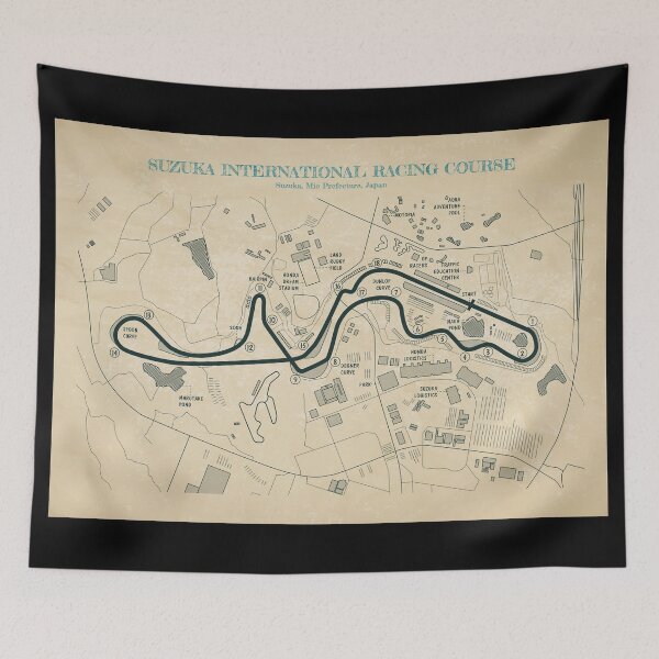 Item preview, Suzuka International Racing Course (Parchment) designed and sold by BGALAXY.