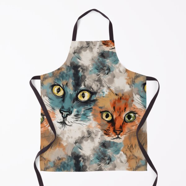 Item preview, Expressive Cats Pattern Art designed and sold by GiveMeMood.