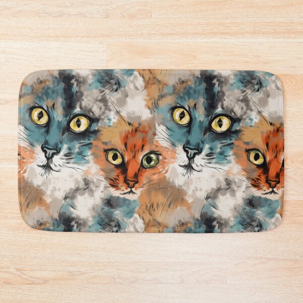 Item preview, Expressive Cats Pattern Art designed and sold by GiveMeMood.