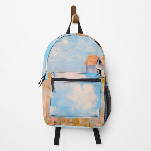 Item preview, pink wheat fields field cottages abstract decorative painting28 designed and sold by UnaWu533.