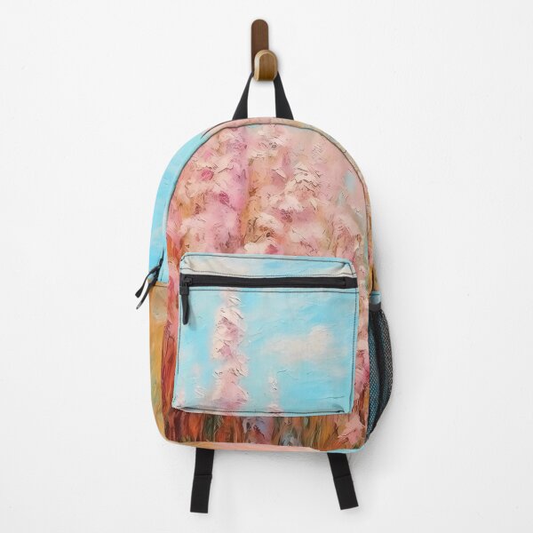 Item preview, pink wheat fields field cottages abstract decorative painting30 designed and sold by UnaWu533.