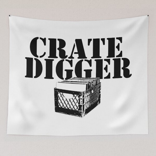 Item preview, Crate Digger 1 blk designed and sold by Tee4Daily.