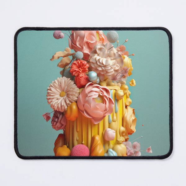 Item preview, Flowery birthday cake designed and sold by PoppinArtFox.
