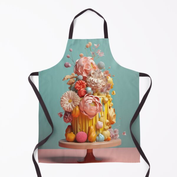 Item preview, Flowery birthday cake designed and sold by PoppinArtFox.