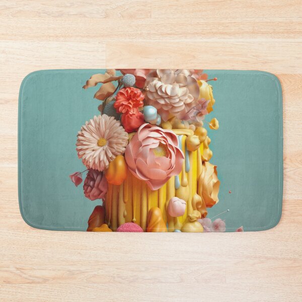 Item preview, Flowery birthday cake designed and sold by PoppinArtFox.