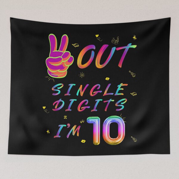Item preview, Peace Out Single Digits I’m 10 designed and sold by Leaping-Toad.