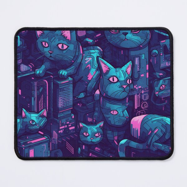 Item preview, Cyber Cats all up in your warez designed and sold by FlameOwlDesign.