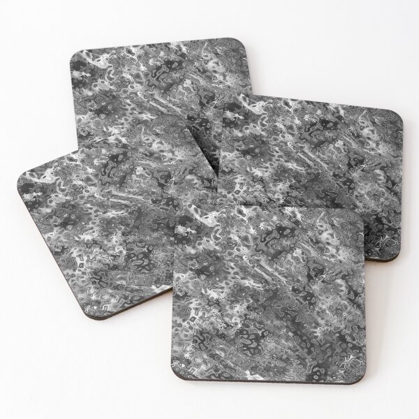 Item preview, Bubbles of Grey Abstract Fabric Pattern designed and sold by Trevor Hirst.