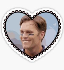 Patriots Tom Brady Heart Sticker