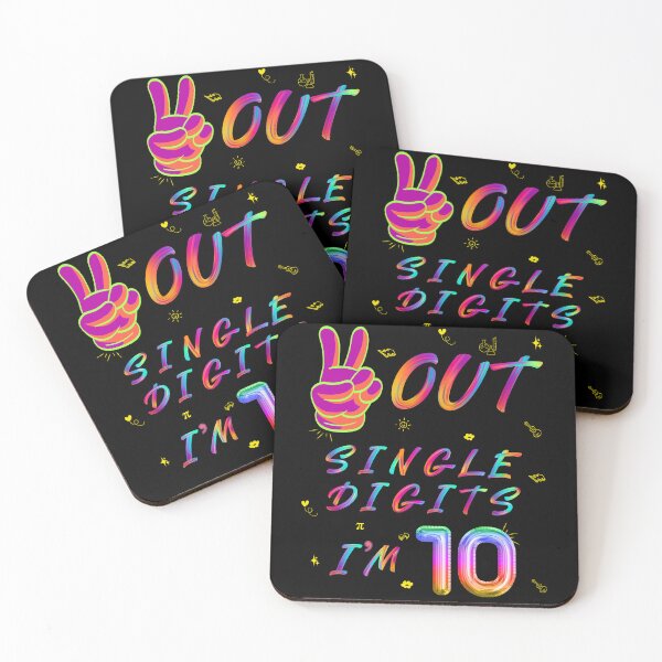 Item preview, Peace Out Single Digits I’m 10 designed and sold by Leaping-Toad.