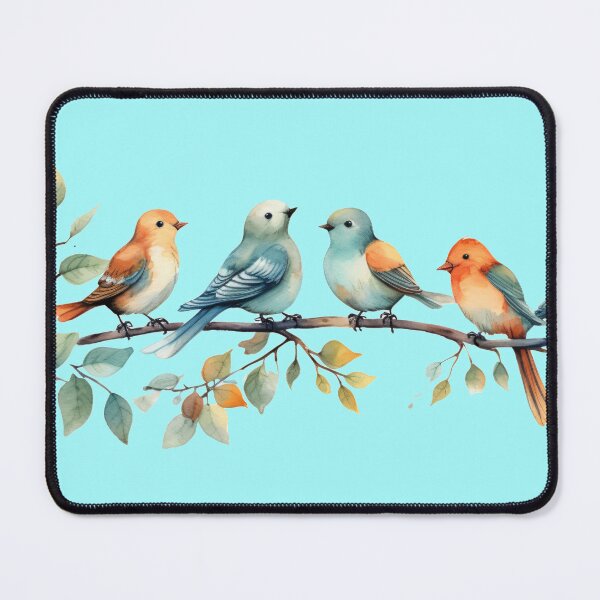 Item preview, Watercolor Birds on a Branch designed and sold by candlewithhare.