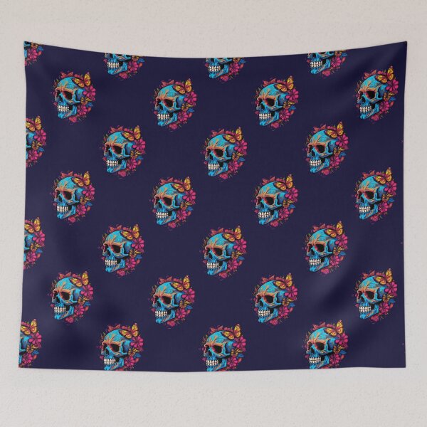 Item preview, Calavera Fiesta: Day of the Dead Skull designed and sold by KarolusP.