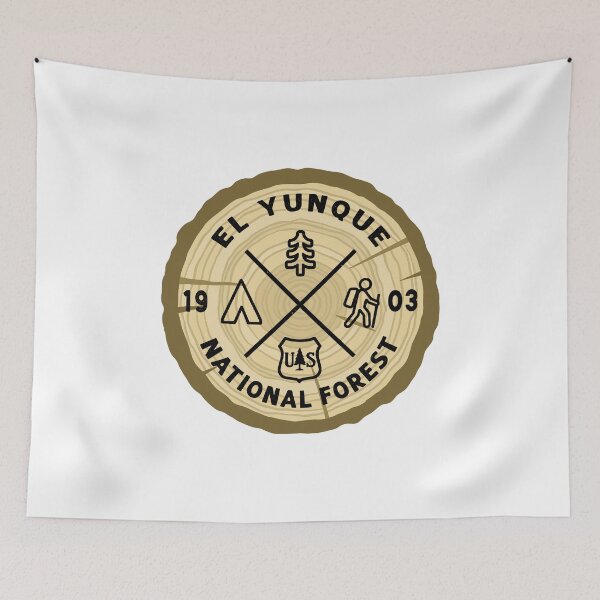 Item preview, El Yunque National Forest Log Slice designed and sold by VanyaKar.