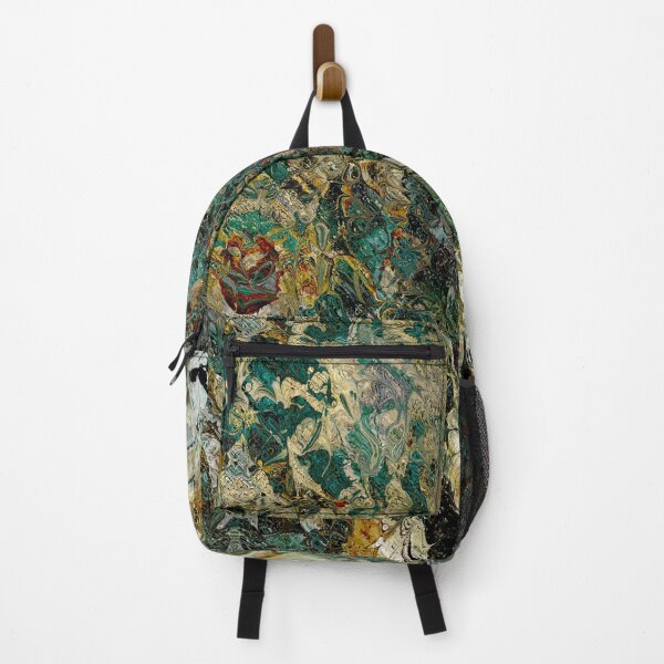 Artikelvorschau, Emerald Green, Amber and Creams Abstract Swirls Pattern entworfen und verkauft von Trevor Hirst.