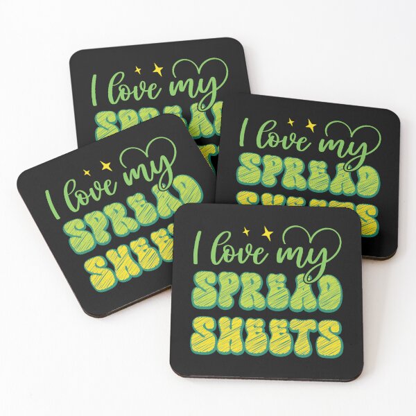 Spreadsheet Coasters for Sale Redbubble