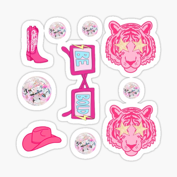 EISY 25 pcs. Aesthetic Pink Sticker Pack
