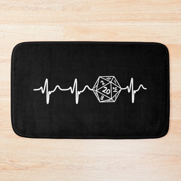 Item preview, 20-sided dice for RPG games with a heartbeat designed and sold by -JBell-.