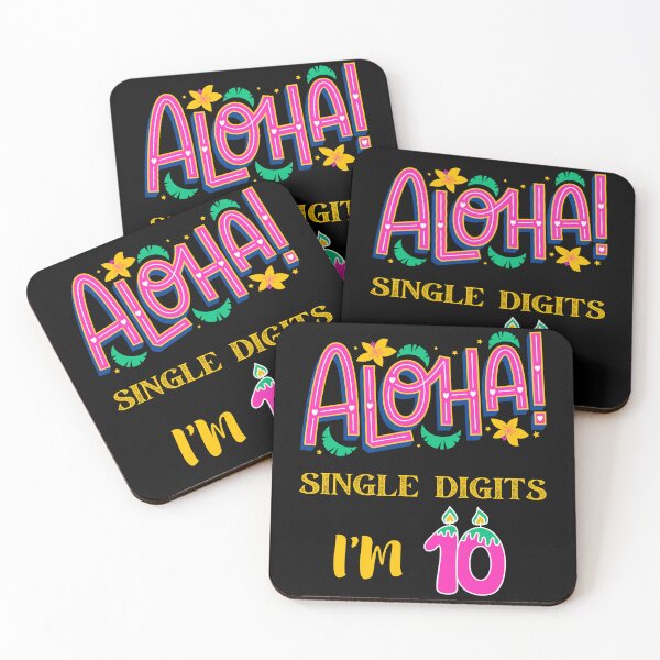 Item preview, Aloha Single Digits I’m 10 designed and sold by Leaping-Toad.